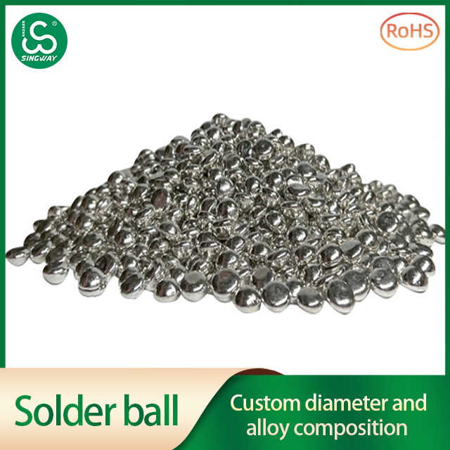 Solder ball, tin hemisphere, custom made tin antimony alloy ball