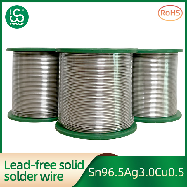 Singway Solid core 3.0 silver lead-free solder wire Sn96.5Ag3.0Cu0.5