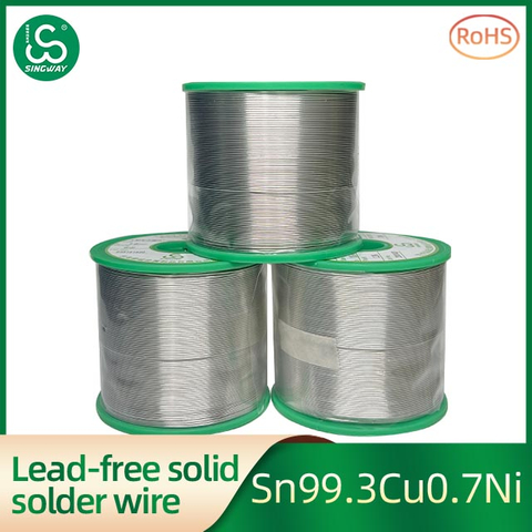 Singway lead-free solid core tin copper-nickel solder wire Sn99.3Cu0.7Ni