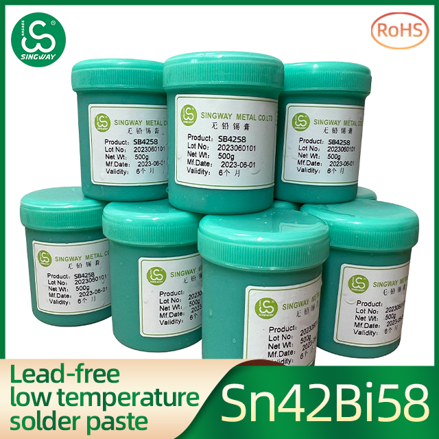 Singway Rosin Wash Free non-corrosive low temperature lead-free solder paste Sn42Bi58