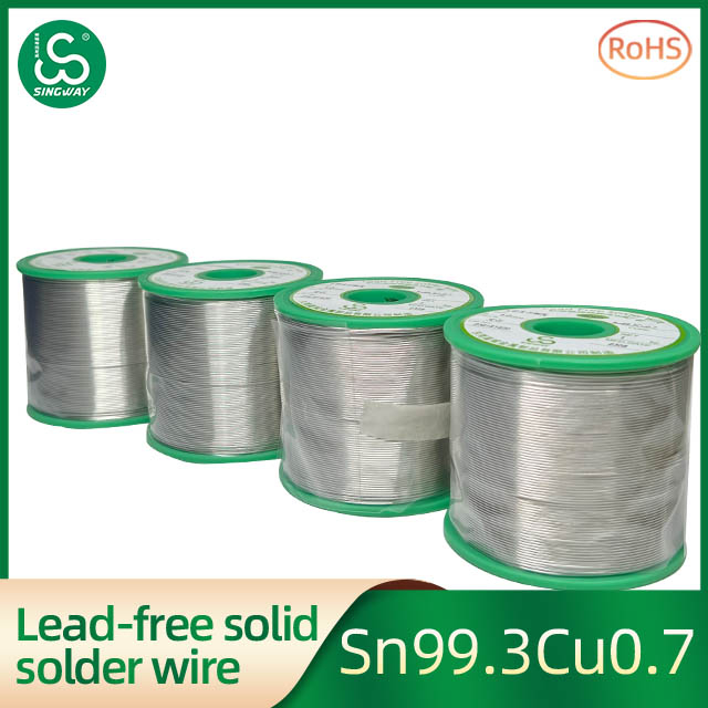 Singway Lead-free solid core solder wire Environmental protection tin copper tin wire Sn99.3Cu0.7