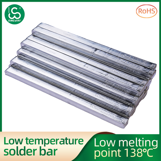 Singway lead-free low temperature tin bar low melting point 138 degrees wave soldering anti-oxidation tin bar Sn42Bi58