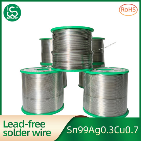 Singway factory produces lead-free silver solder wire, soldering iron solder wire Sn99Ag0.3Cu0.7