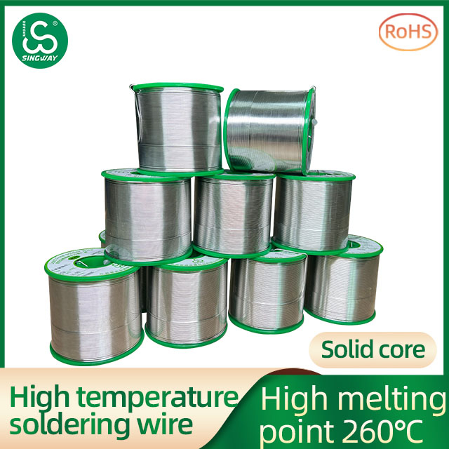 Singway lead-free solid core high temperature solder wire Sn88Sb12