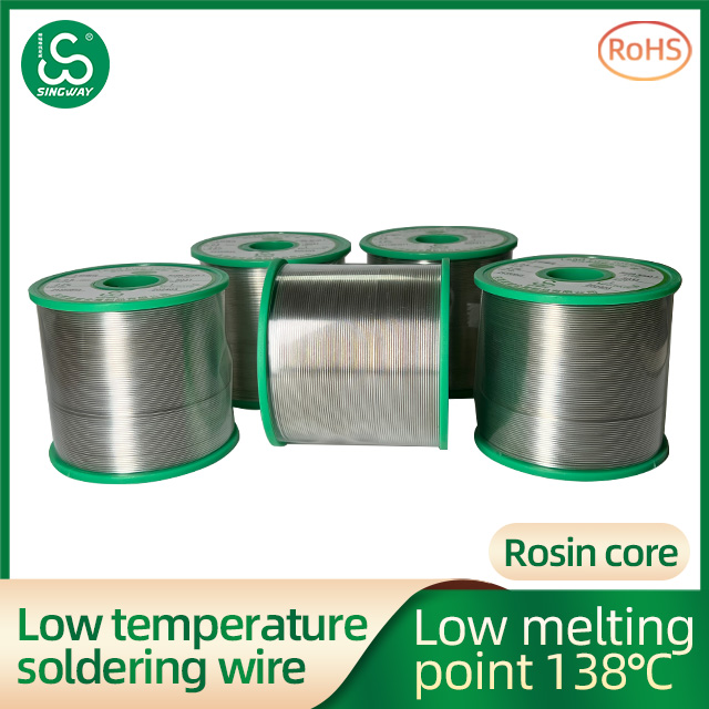 Lead-free low temperature tin wire Sn42Bi58